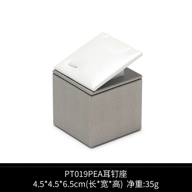Présentoir Bijoux Cuir Brossé Vitrine Comptoir