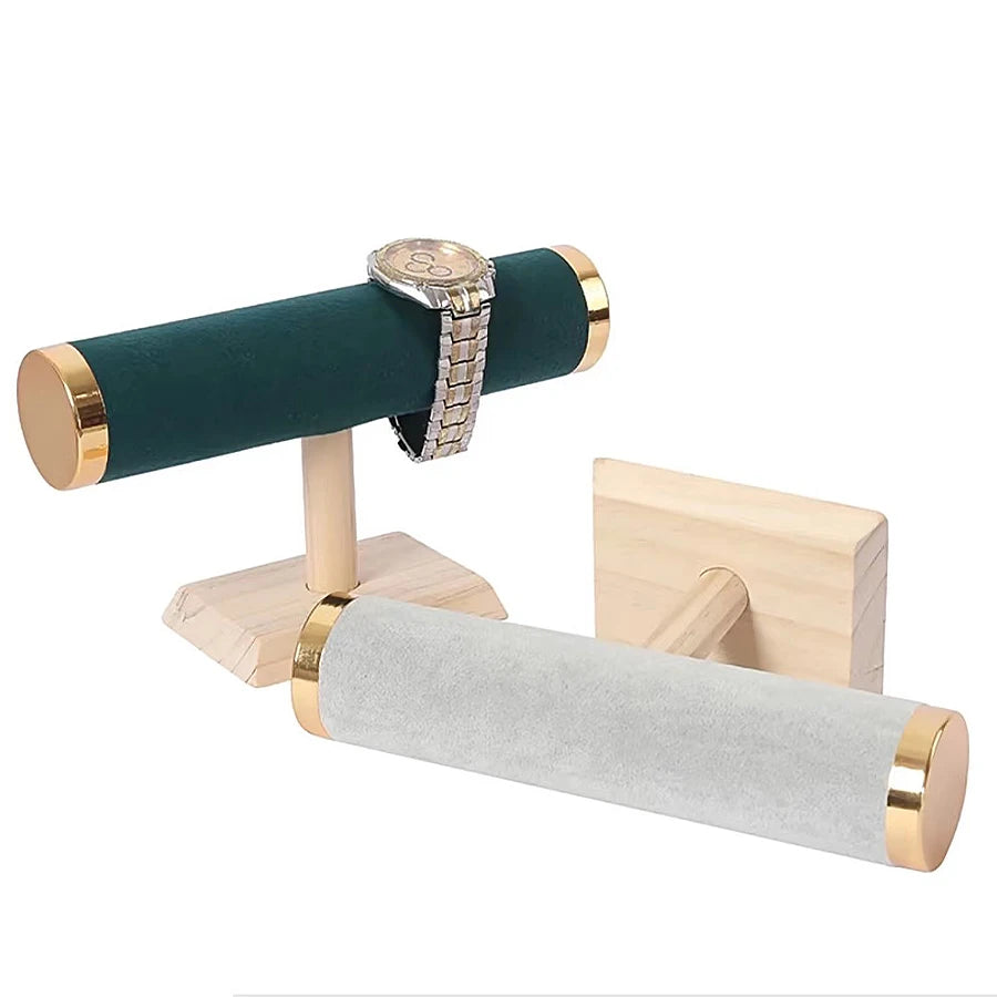 Porte Bracelet Bois Massif Métal Femme