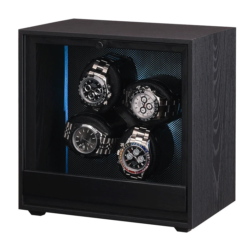 Coffre Fort Montre Bois Remontoir Automatique RGB