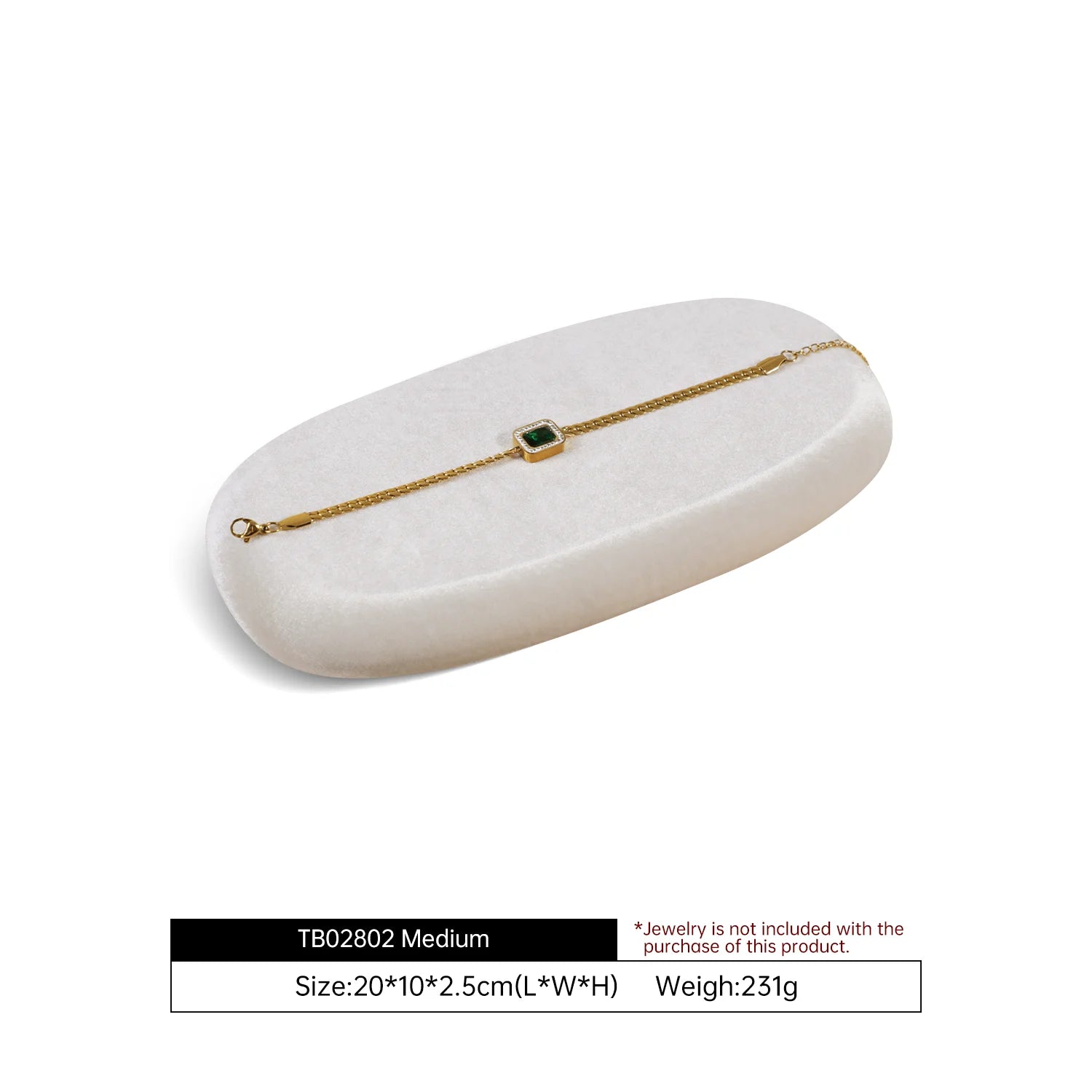 Plateau Bijoux Velours Multi-Compartiments Organisateur
