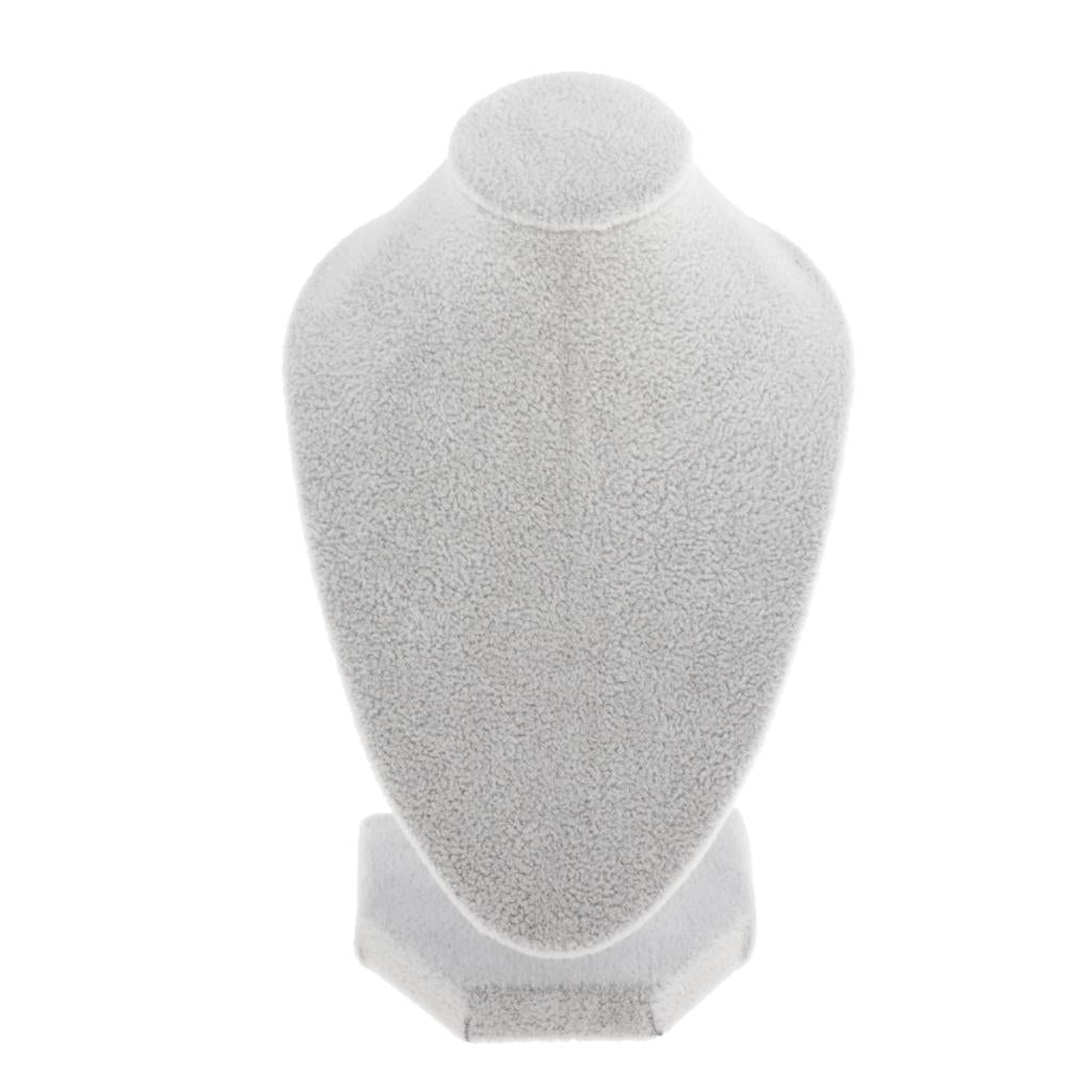 Buste Collier Velours Élégant Vitrine Bijoux