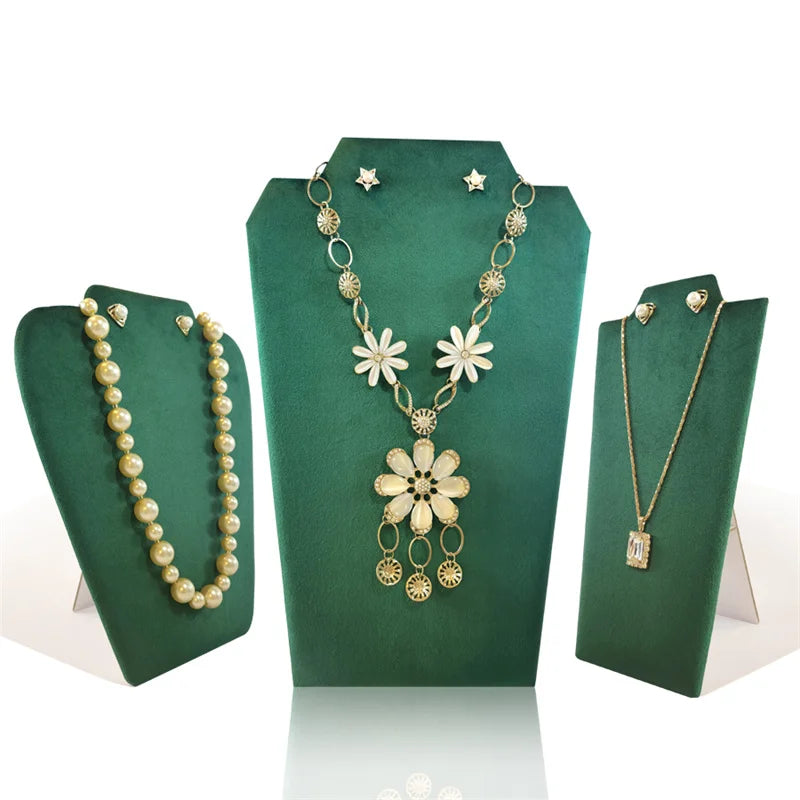 Présentoir Collier Velours Plat Multicolore