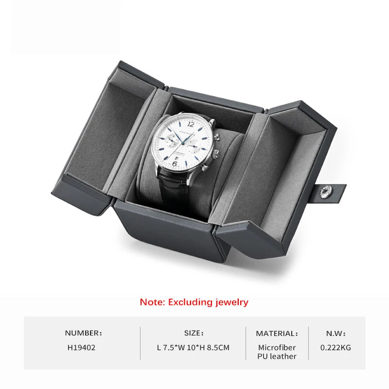 Boîte Montre Cuir PU Double Ouverture