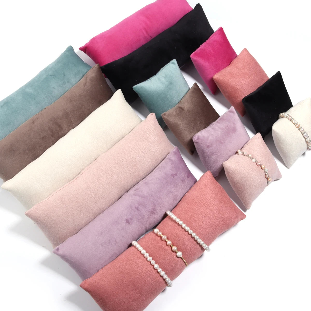 Ensemble Présentoir Velours Bracelet Montre Jonc