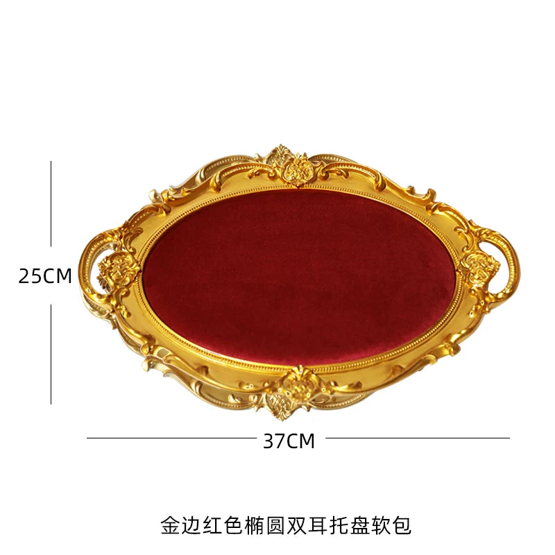 Plateau Bijoux Cuir Rouge Photo Studio
