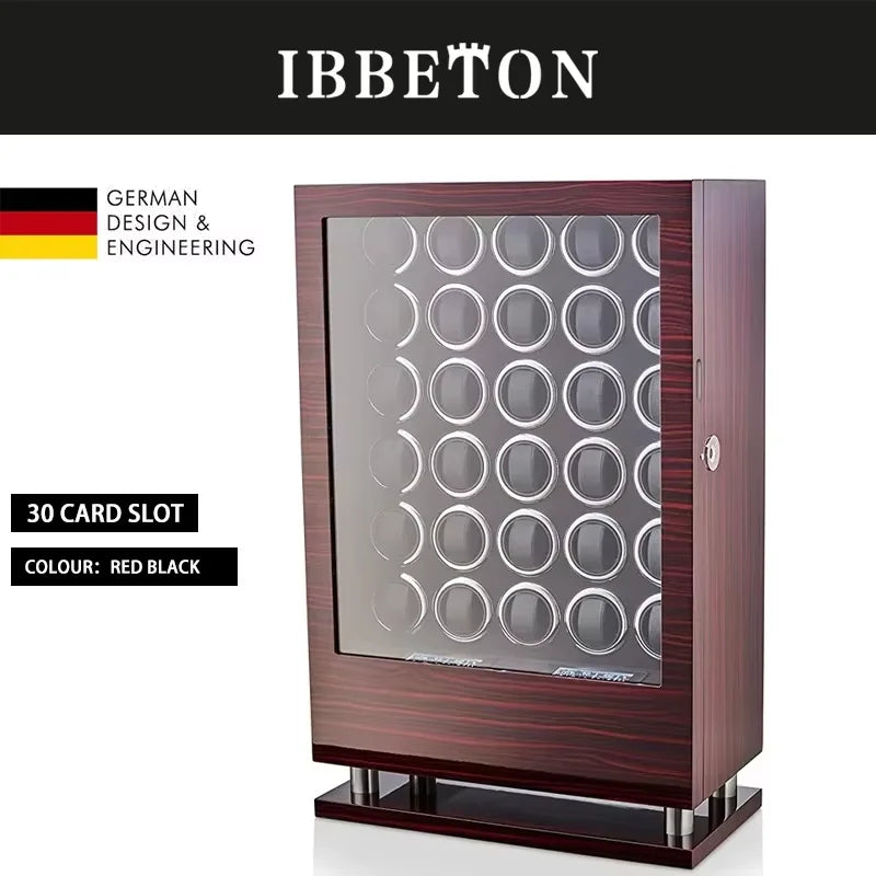 Coffre Fort Montre Bois Remontoir Rotatif Tiroirs