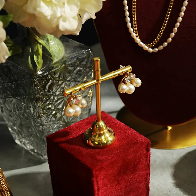 Plateau Bijoux Cuir Rouge Photo Studio