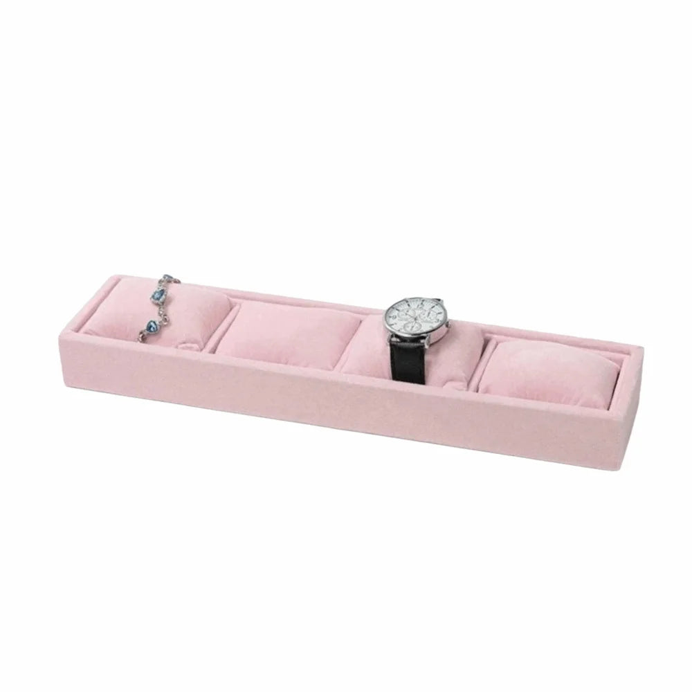 Plateau Velours 4 Emplacements Bracelet Montre