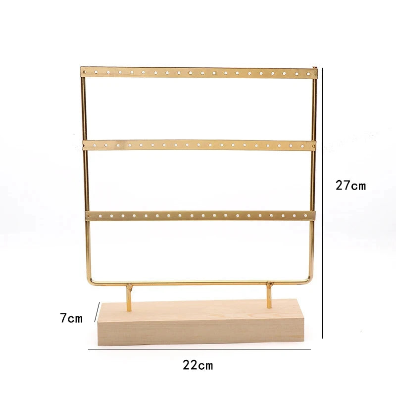 Présentoir Boucles d'Oreilles Métal Grille Vitrine