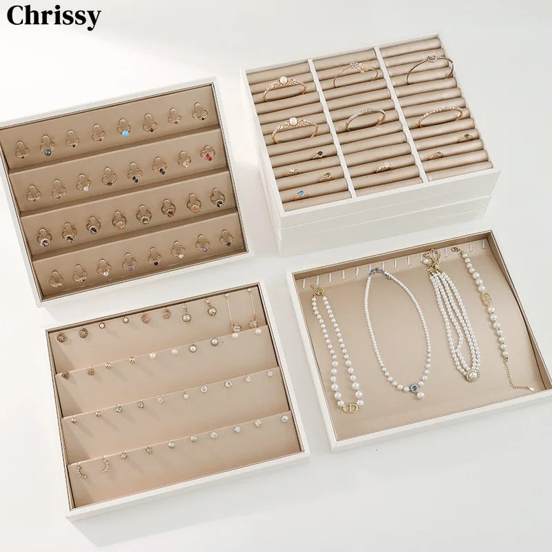 Plateau Bijoux Cuir Tiroir Comptoir Modulable