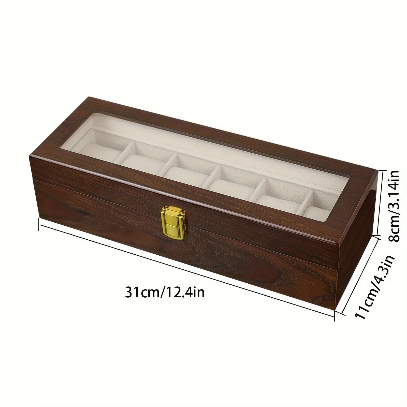 Boîte Montres Bois Laqué 6 à 12 Emplacements Coffret