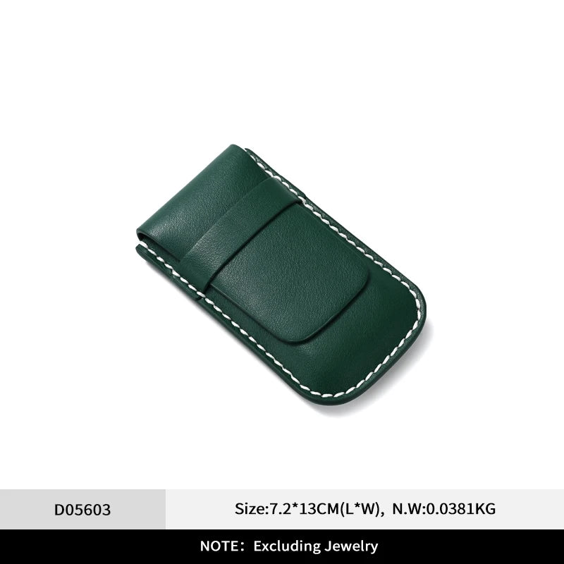 Étui Montre Cuir Voyage Anti-poussière Portable