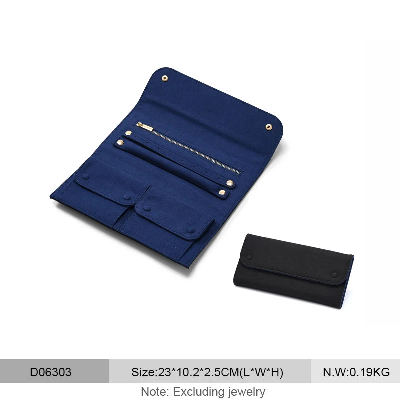 Pochette Bijoux Velours Voyage Portable