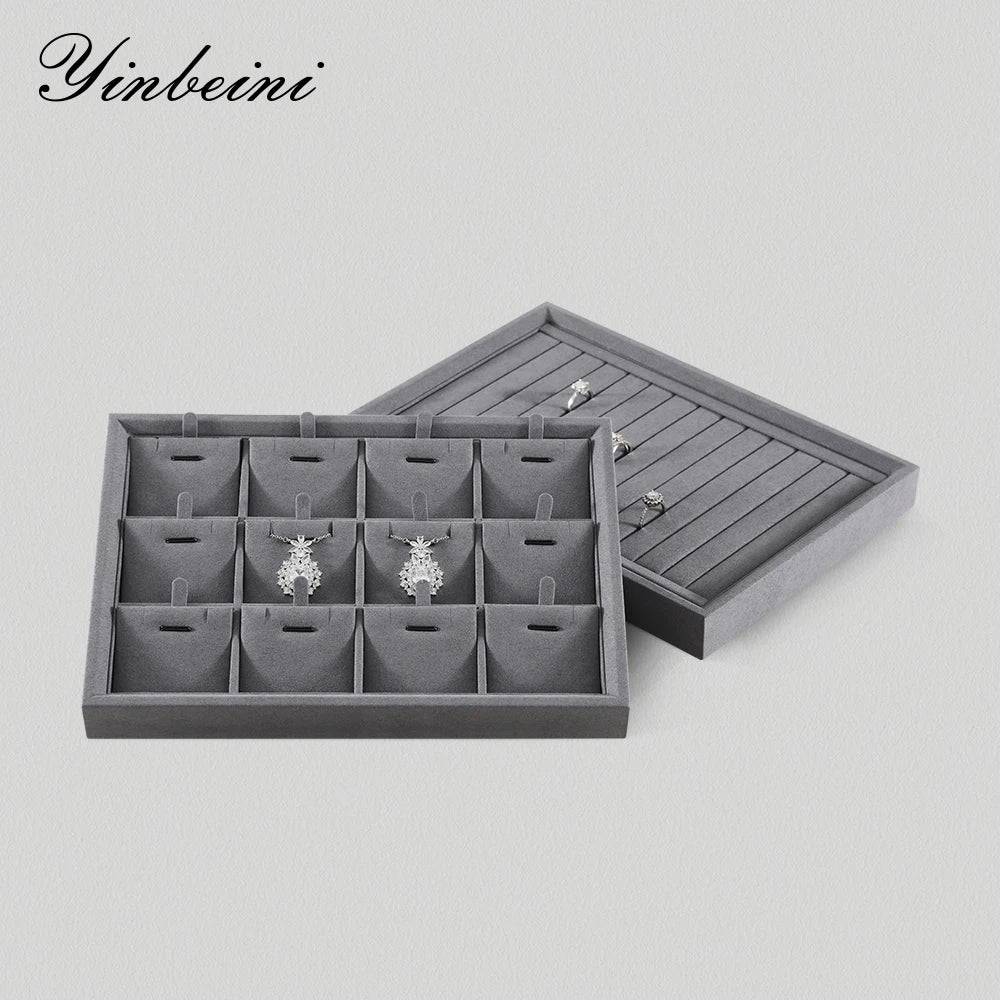 Plateau Velours Empilable Multi-Bijoux Bague Bracelet