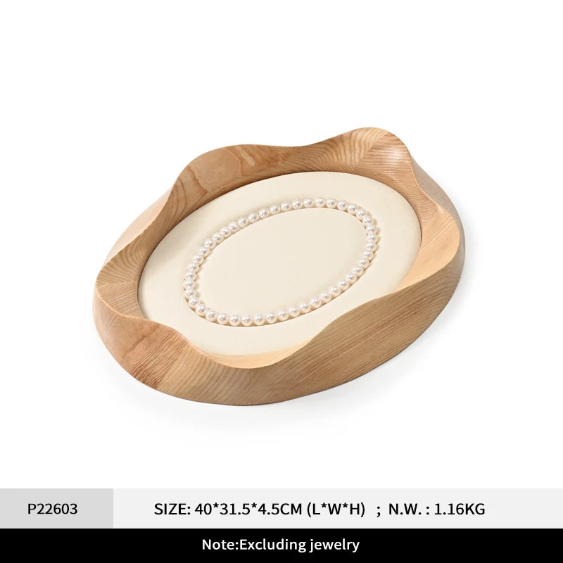 Plateau Bijoux Bois Pétale Visualisation Multifonction