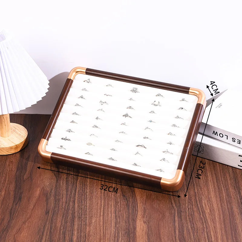 Plateau Bijoux Bois Noyer Multicolore Mixte