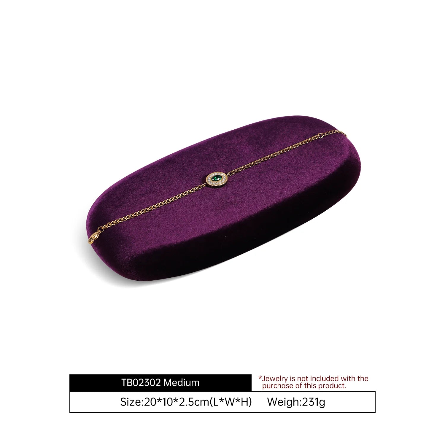 Plateau Bijoux Velours Multi-Compartiments Organisateur