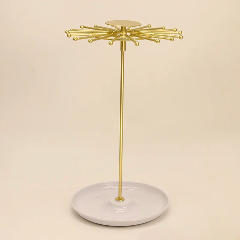 Présentoir Collier Métal Socle Céramique Chic
