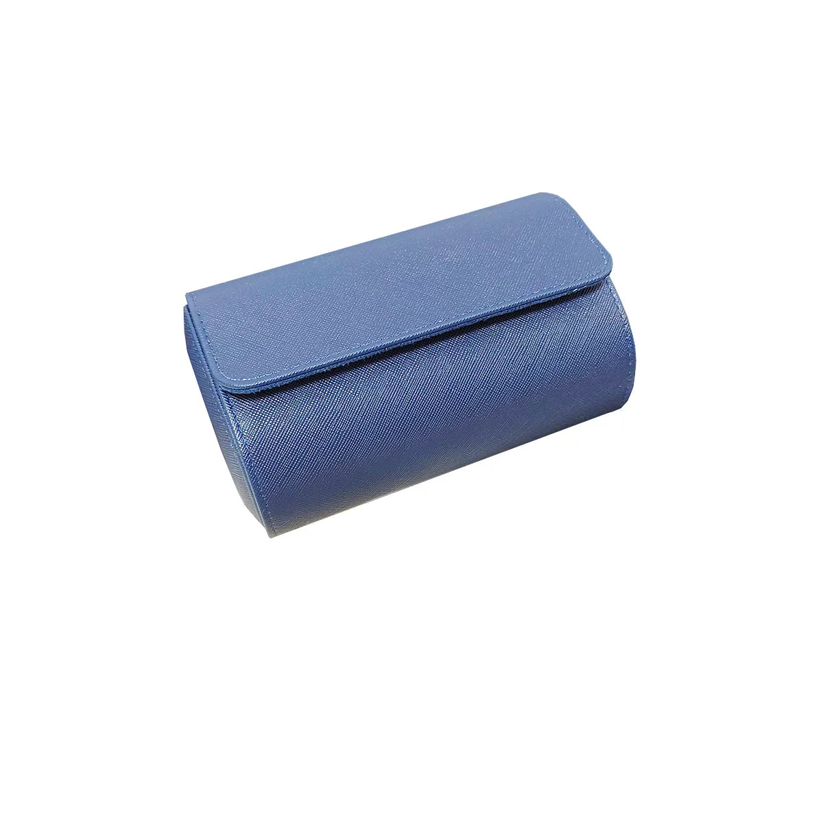 Etui Montre Cuir Bleu 2-3 Places Voyage