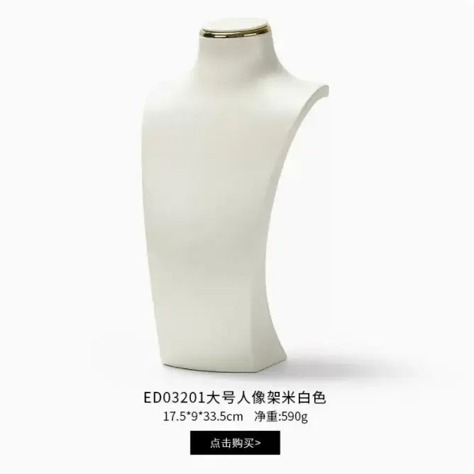 Buste Collier Résine Cou Figurine Vitrine