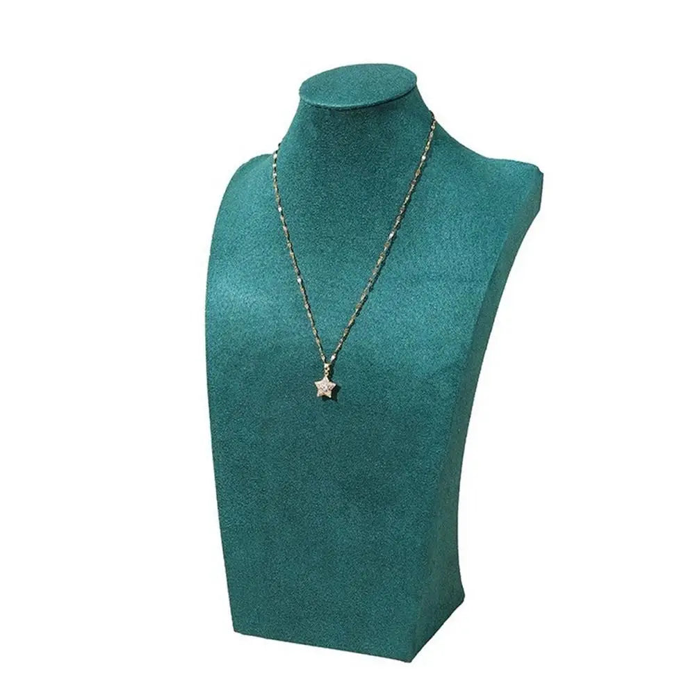 Présentoir Collier Velours Buste Compact