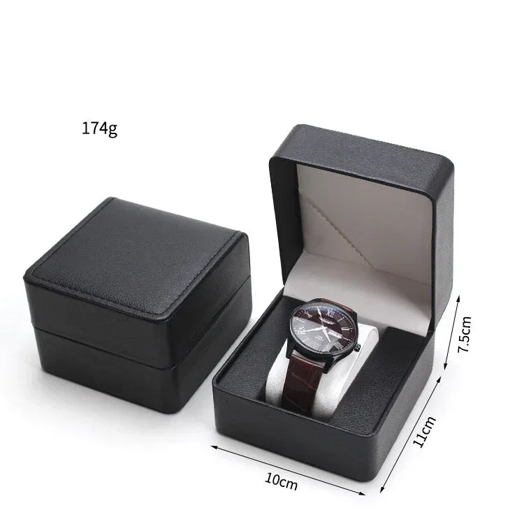 Boîte Montre Cuir Simili PU Compacte Coussin