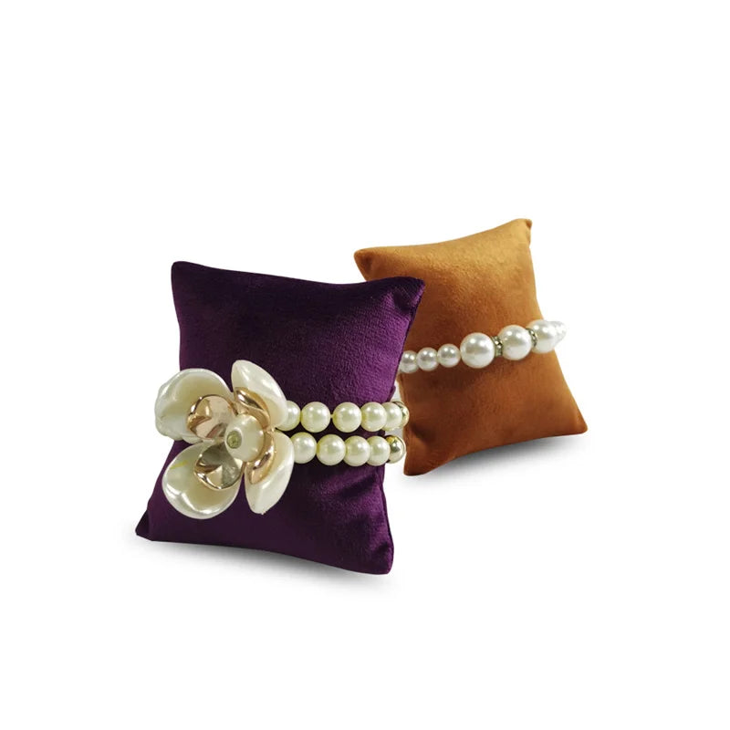 Coussin Montre Velours Multicolore Avec Support