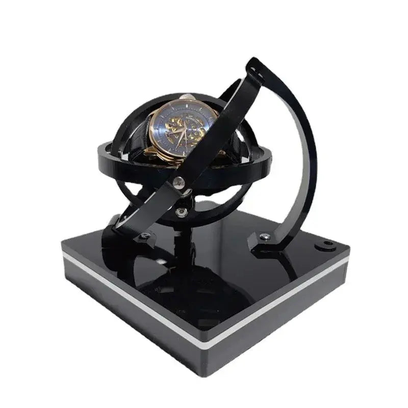 Remontoir Montre Acrylique Noir Solo Stéréoscopique