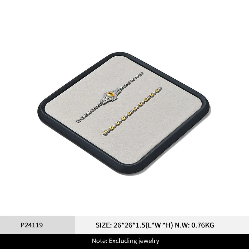 Plateau Bijoux Cuir PU Comptoir Vitrine