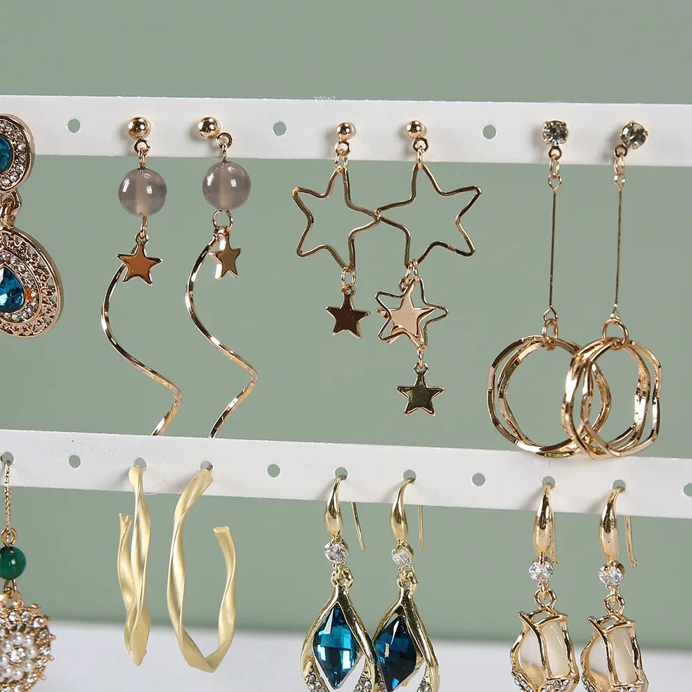 Présentoir Boucles d'Oreilles Métal Grille Vitrine
