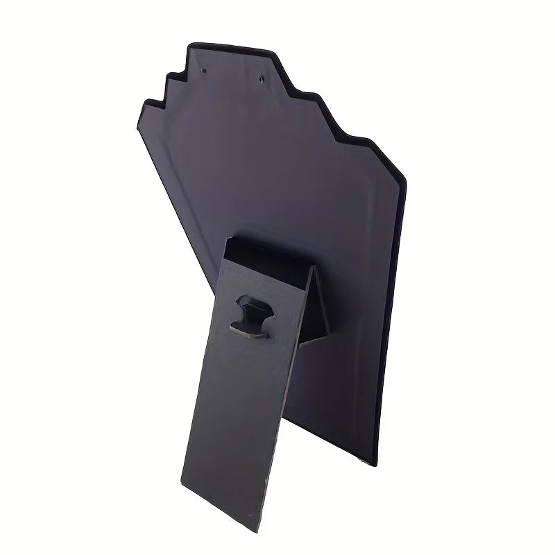 Présentoir Collier Velours Plat Noir Élégant
