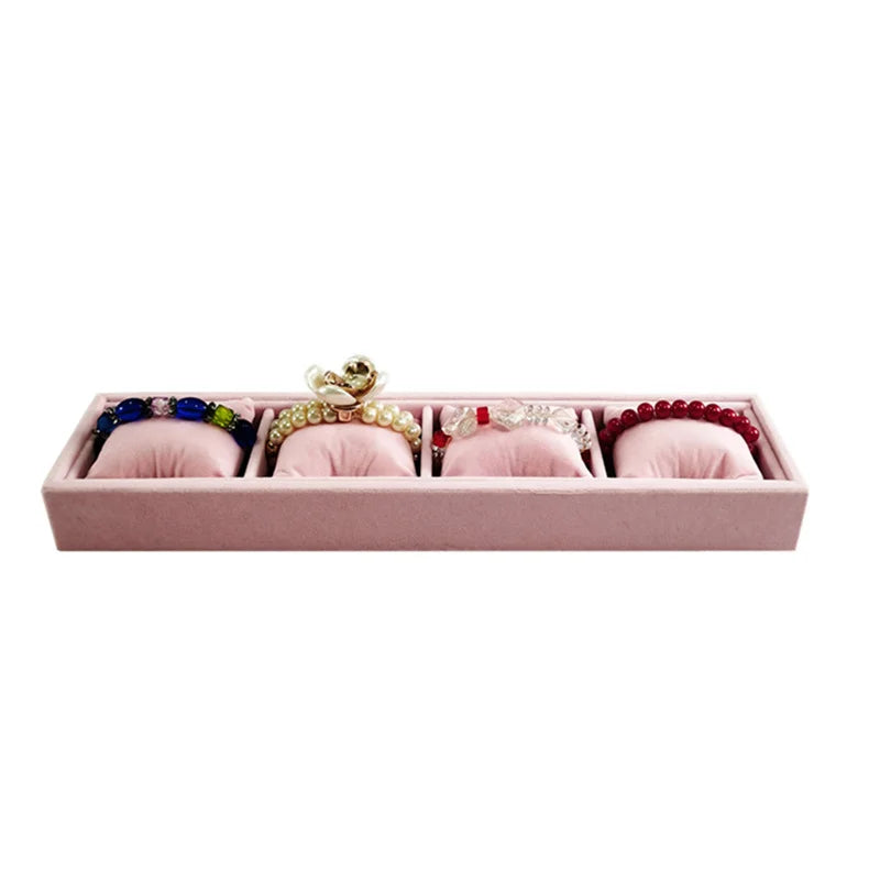 Plateau Velours 4 Grilles Coussin Montre Bracelet
