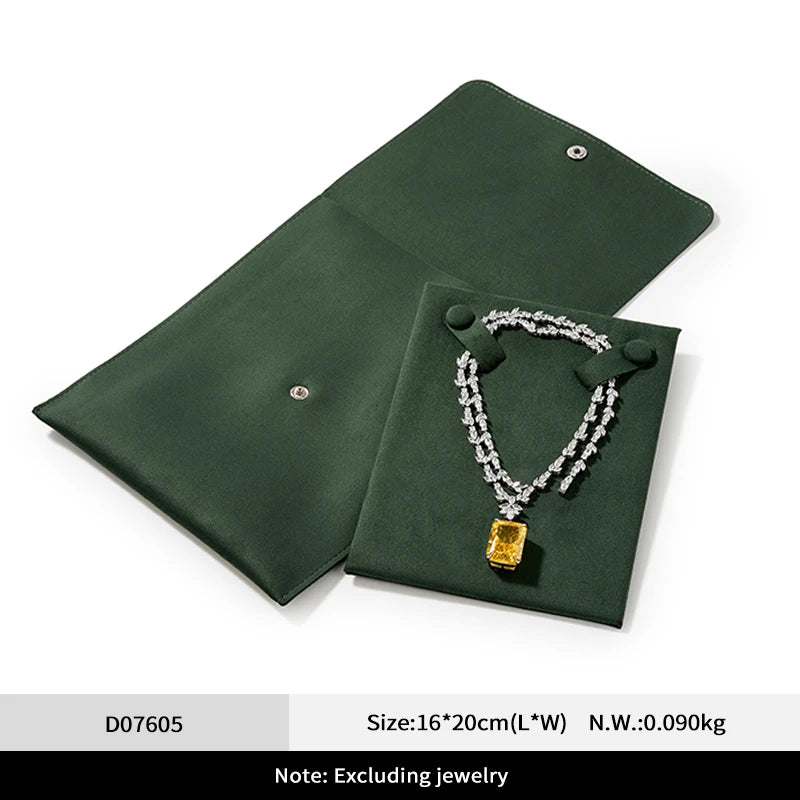 Pochette Bijoux Velours Cadeau Mariage Élégante