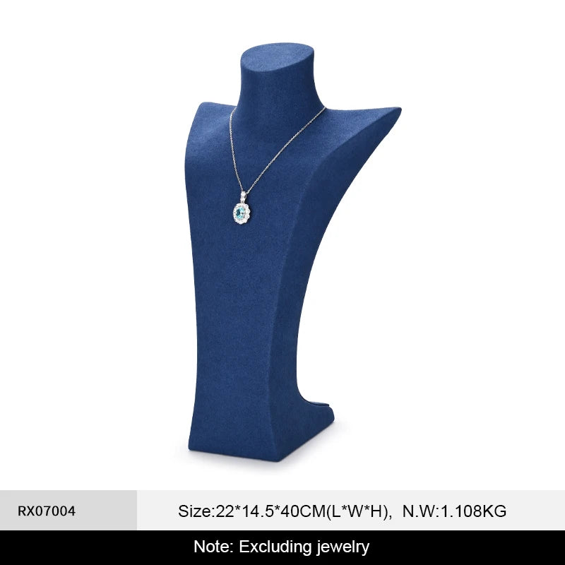 Buste Collier Velours Vitrine Bijouterie