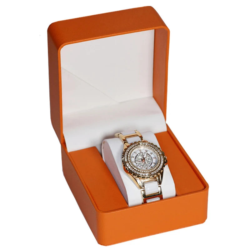 Boite Montre Cuir Coffret Cadeau Coussin