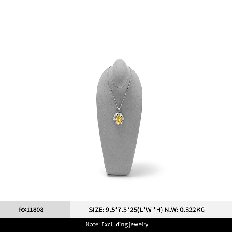 Buste Collier Cou Microfibre Présentation Vitrine