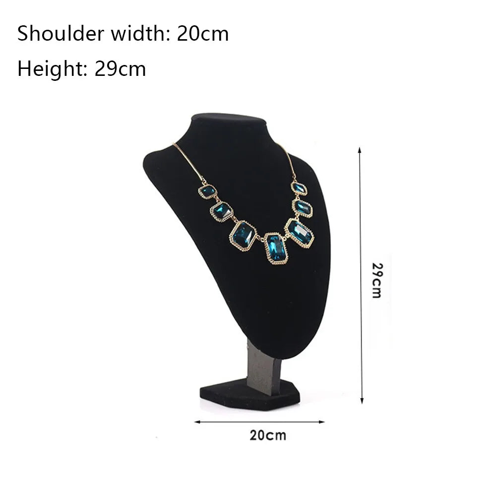Présentoir Collier Velours Noir Multi-Tailles