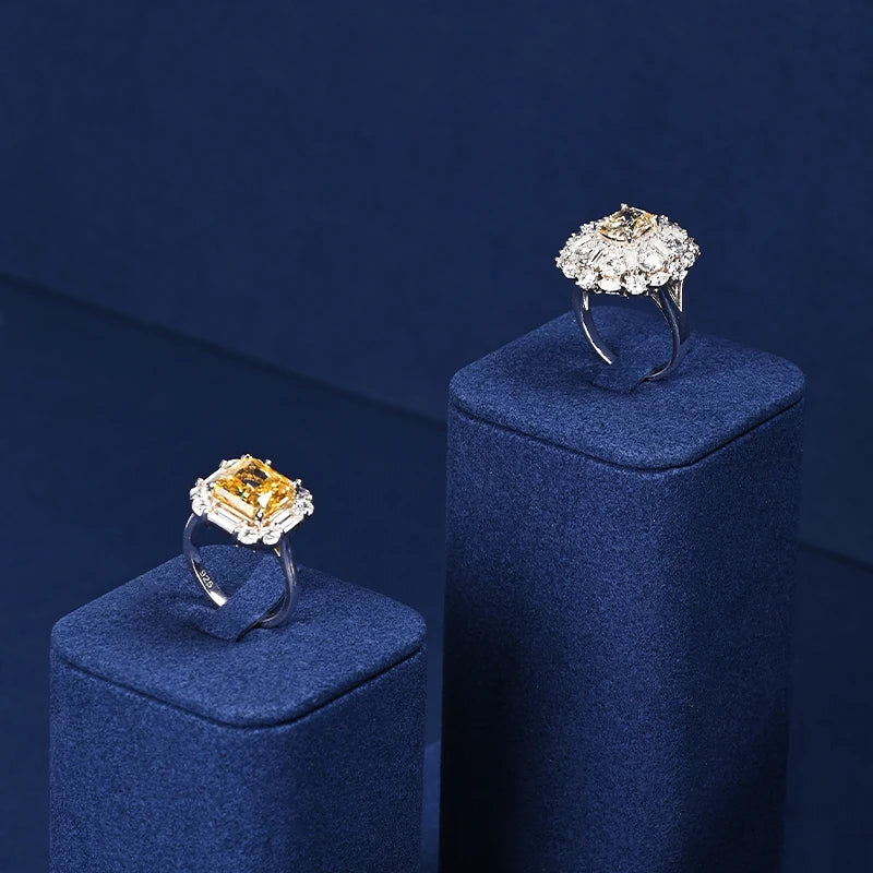 Buste Bijoux Cuir Bleu Modulable Vitrine