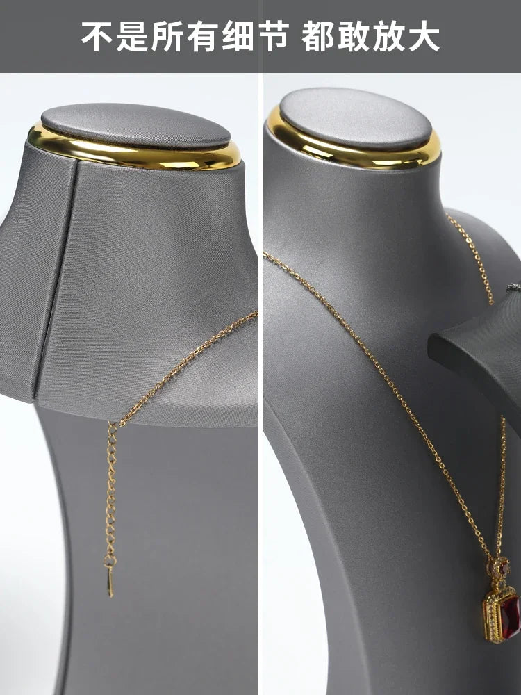Buste Collier Résine Cou Figurine Vitrine