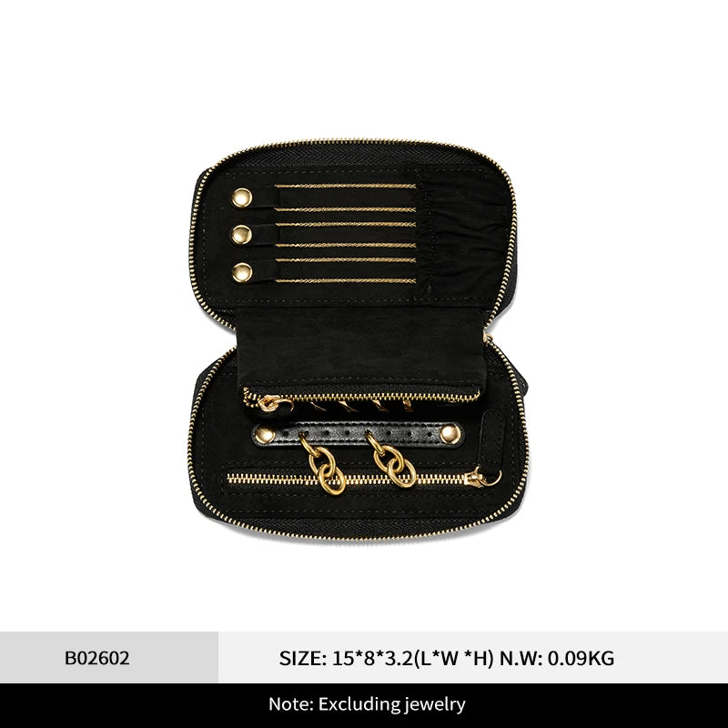 Mallette Bijoux Cuir Voyage Multifonction Premium