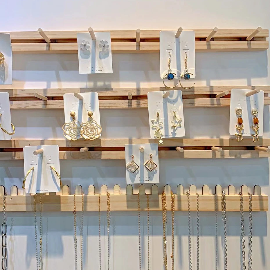 Présentoir Collier Mural Bois Suspendu Branche
