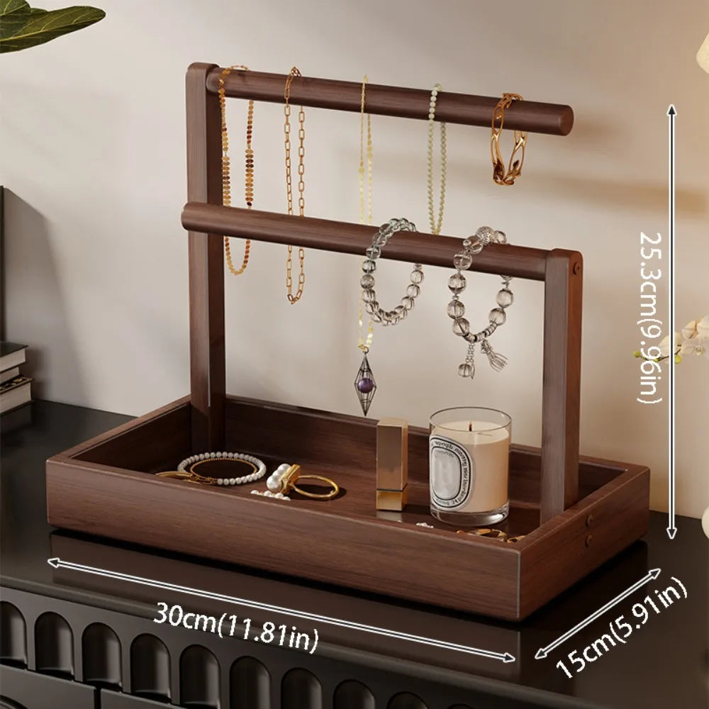 Présentoir Bracelets Bois Pin Multicouche Rétro