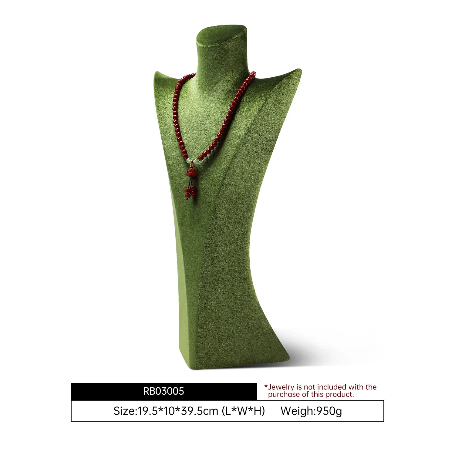 Présentoir Velours Collier Pendentif Portrait Vitrine