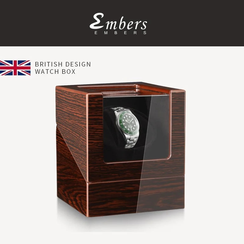 Coffre Fort Montre Remontoir Bois Automatique