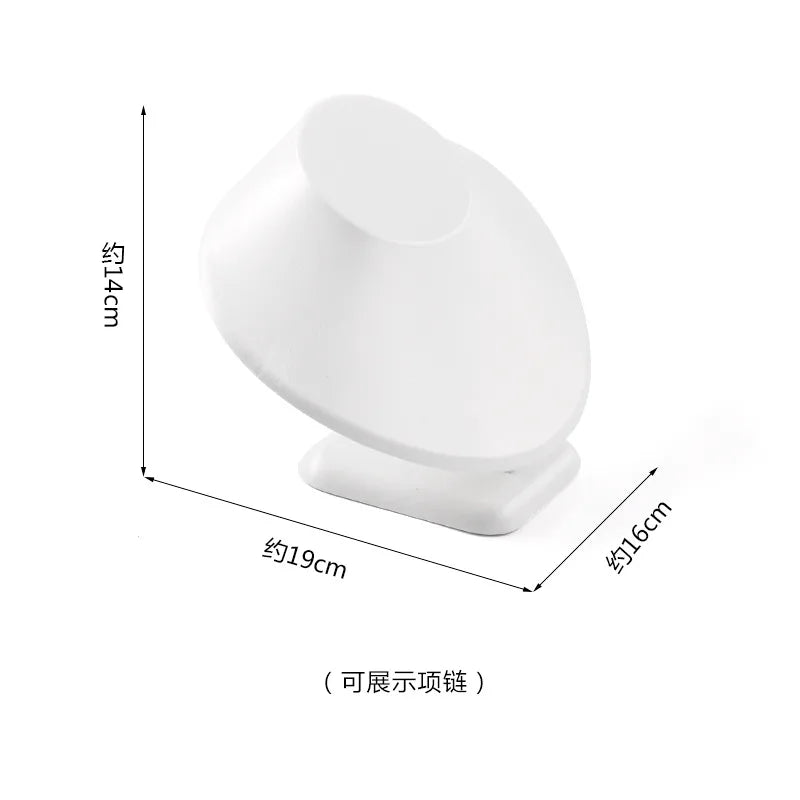 Présentoir Bijoux Cuir Blanc Multifonction