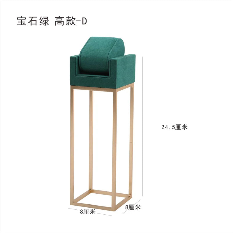 Présentoir Métal Microfibre Montre Fenêtre Créatif Bijoux
