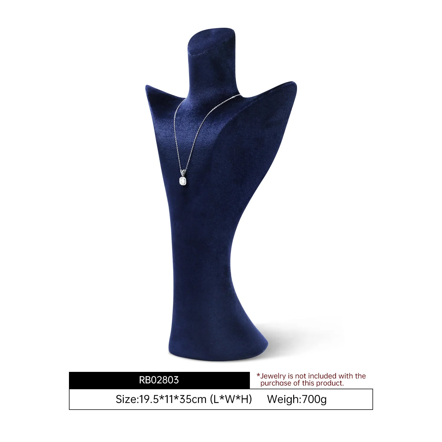 Buste Collier Velours Portrait Premium Comptoir