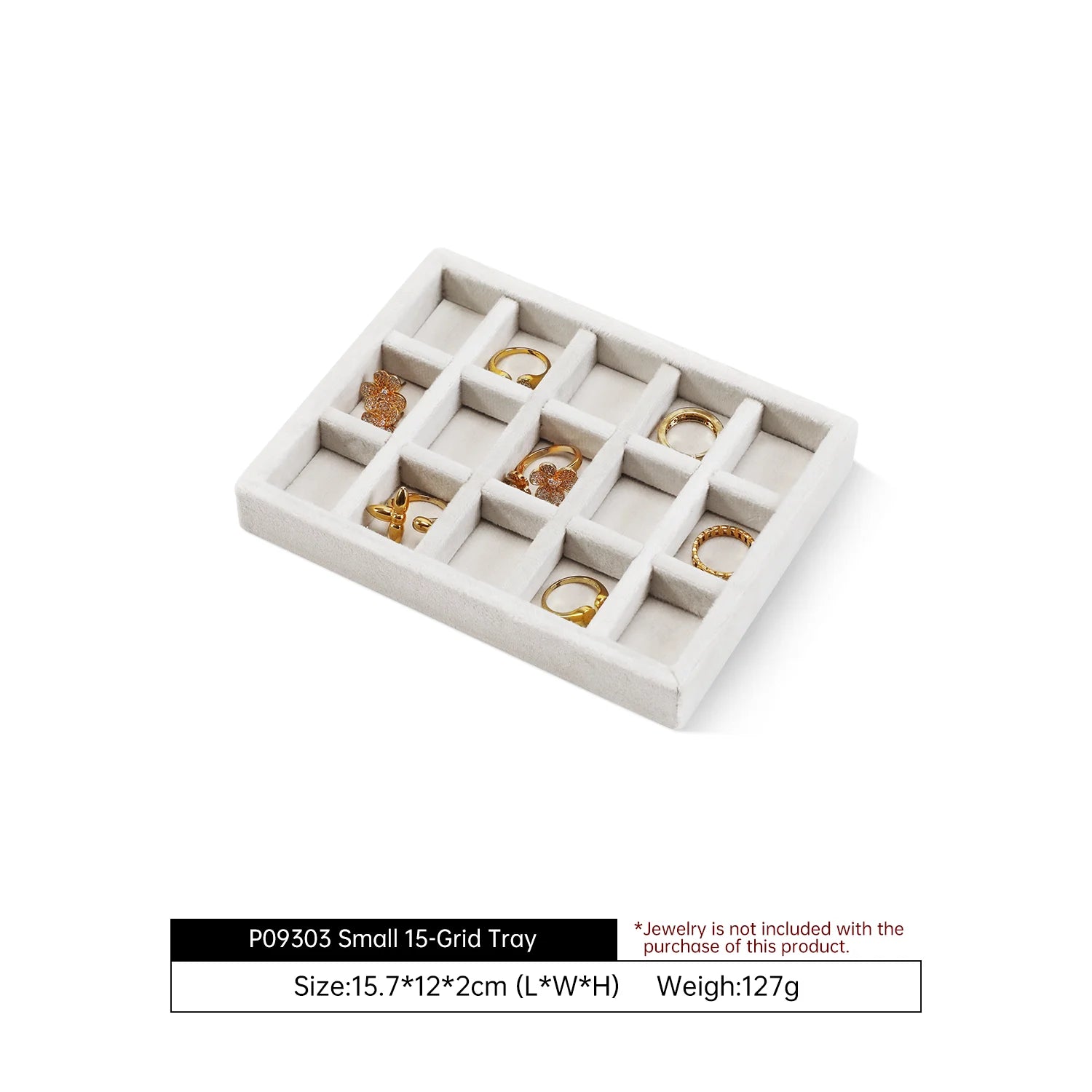 Plateau Bijoux Velours Tiroirs Multi Compartiments
