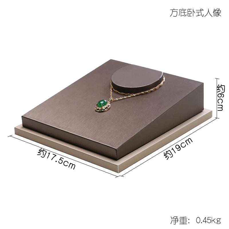 Présentoir Bague Simili Cuir Bracelet Pendentif