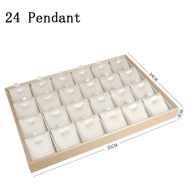 Plateau Bijoux Cuir Empilable Séparateurs Modulaire